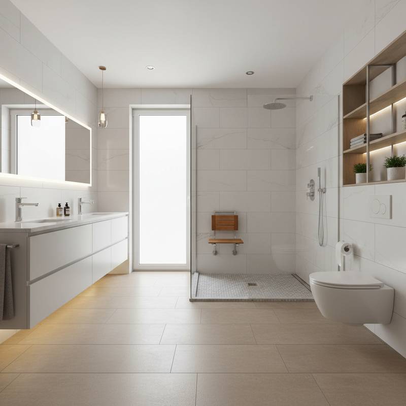 Plan a Safer Bathroom Remodel Now for Aging in Place | backdroppers.com ...