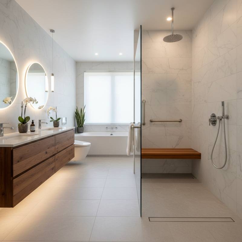 Universal Design for Luxe Aging-in-Place Bathrooms | backdroppers.com ...