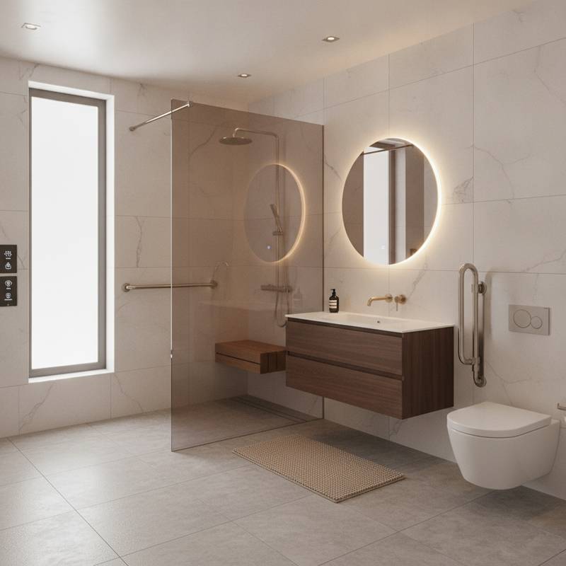 Luxury Accessible Bathroom Designs 2026 | backdroppers.com | Back Droppers